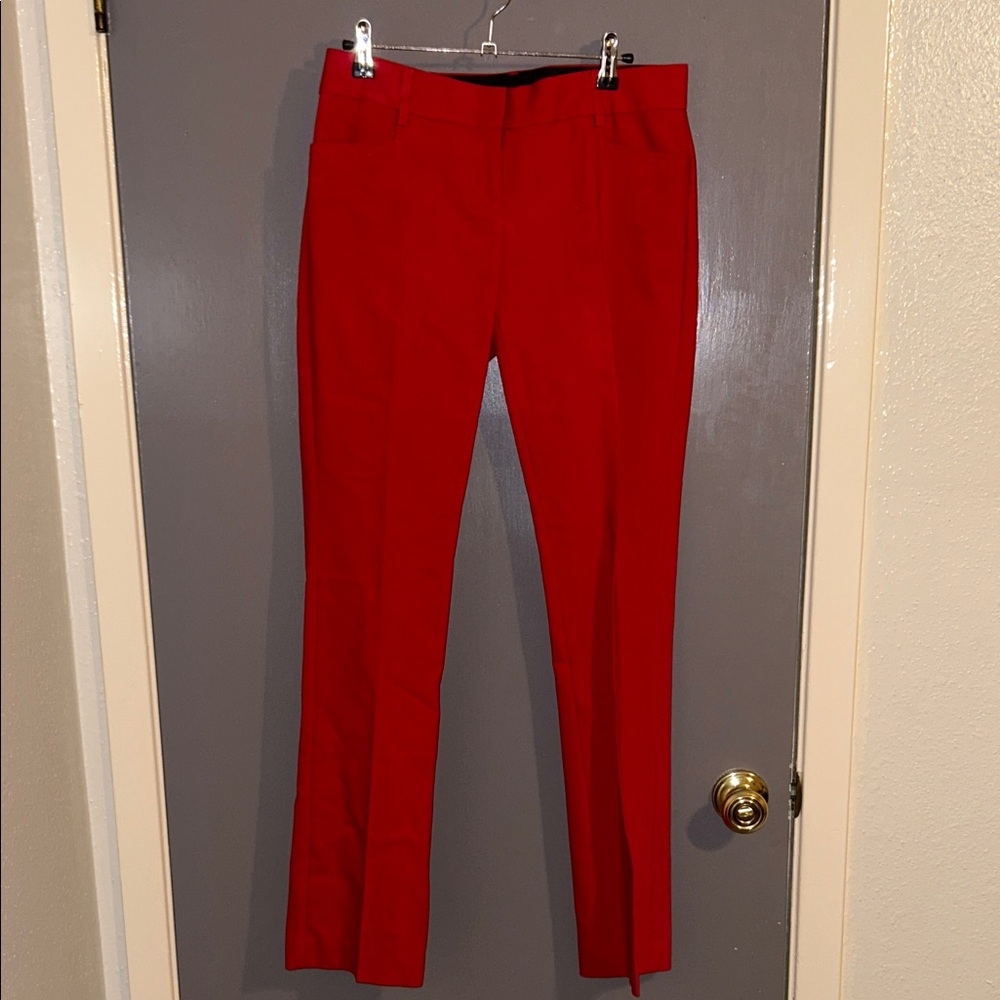 Express Red Slim Dress Pants